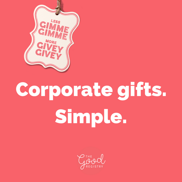 How does The Good Registry work for corporate gifts?