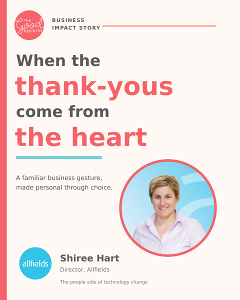 When the thank-yous come from the heart
