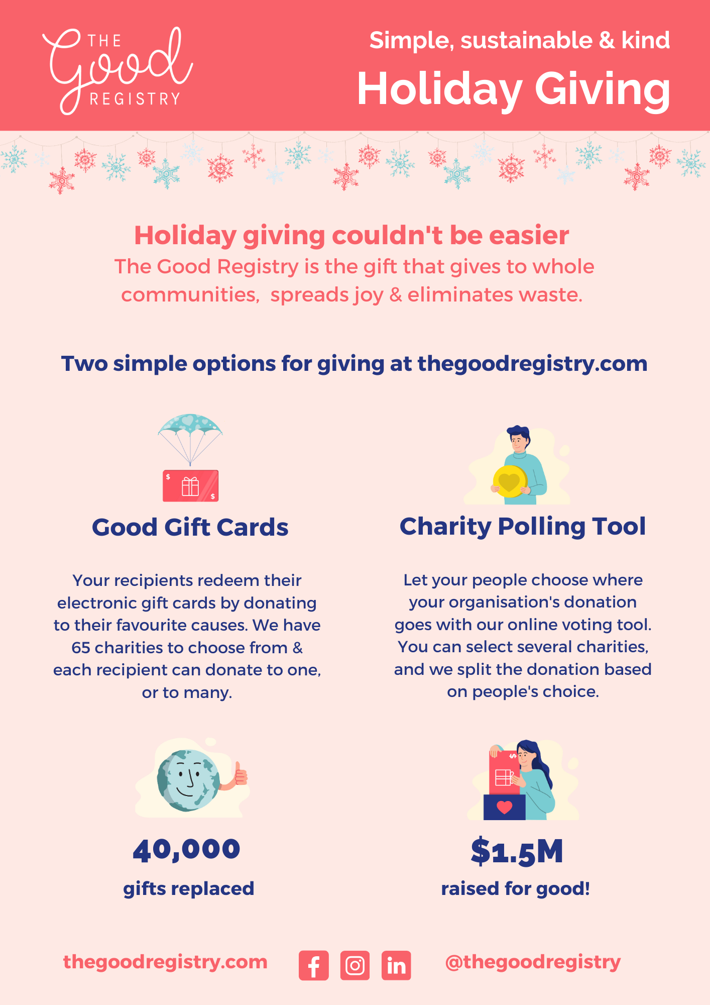 Christmas flier to share with corporate supporters (Christmas) p1