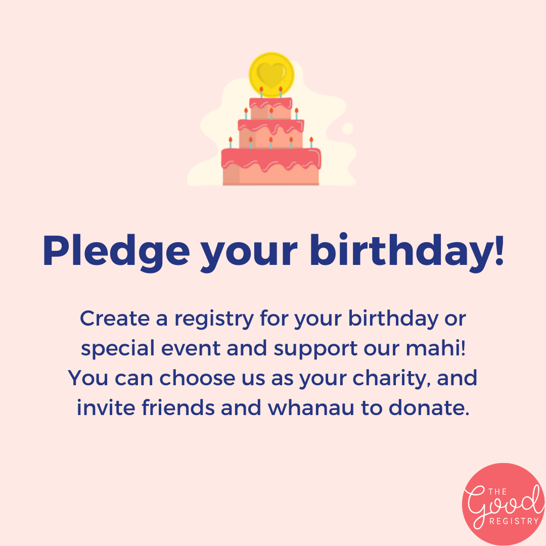 Birthday pledge - Social media tile