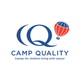 Logo reading Camp Quality - camps for children living with cancer